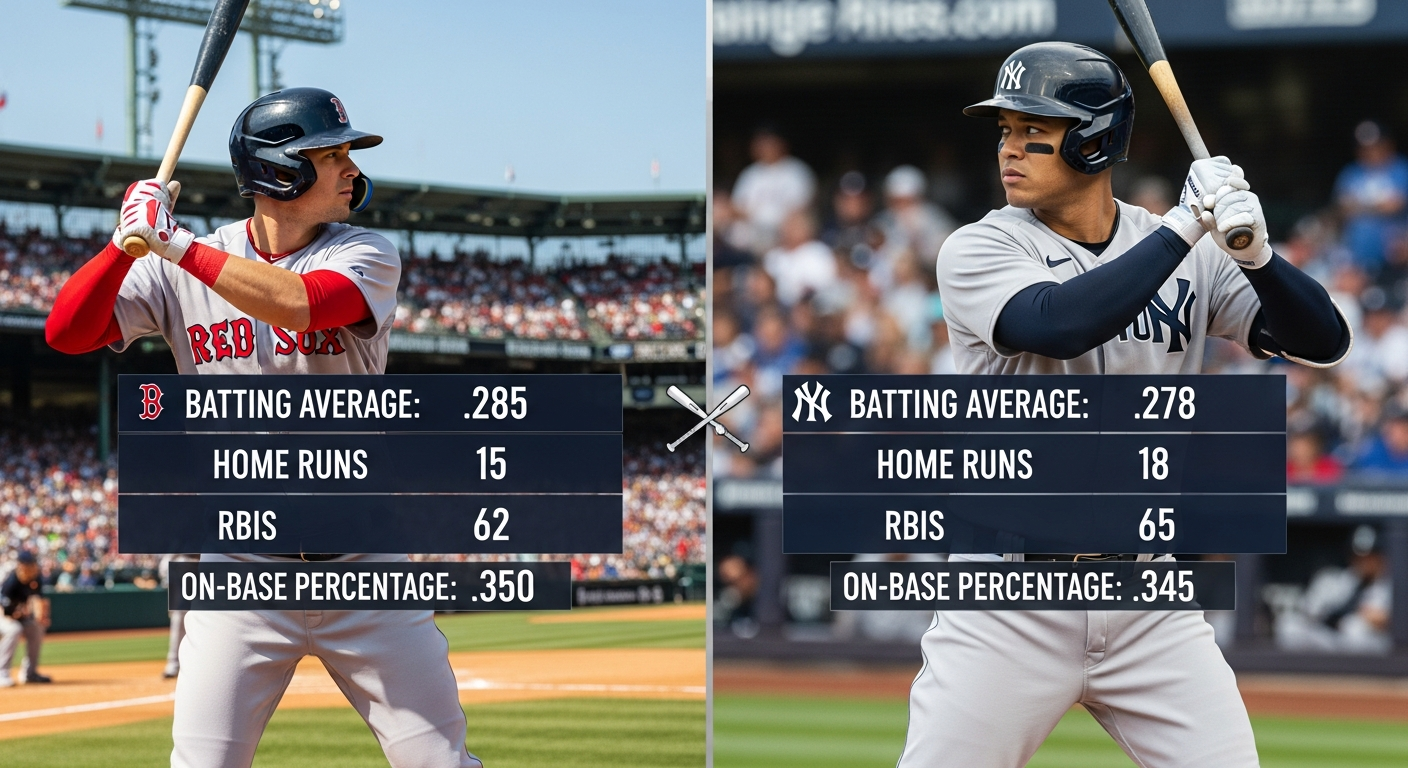 red sox vs new york yankees match player stats