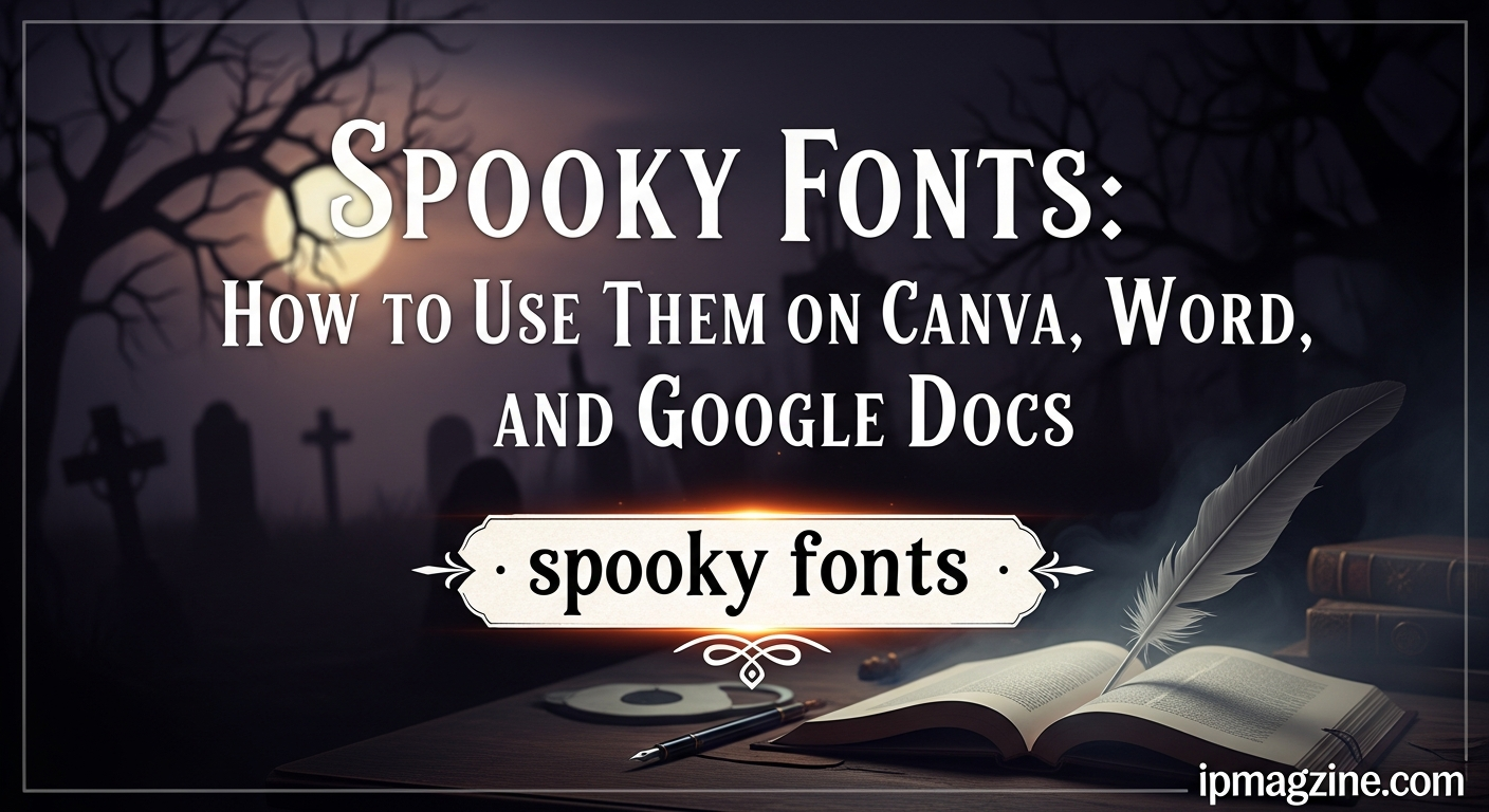 spooky fonts